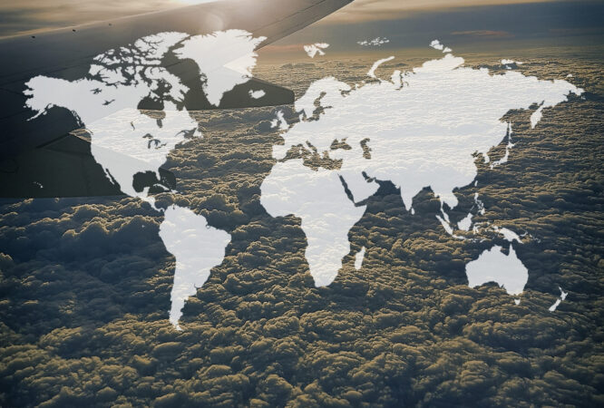 World Map Continent Global Support Graphic