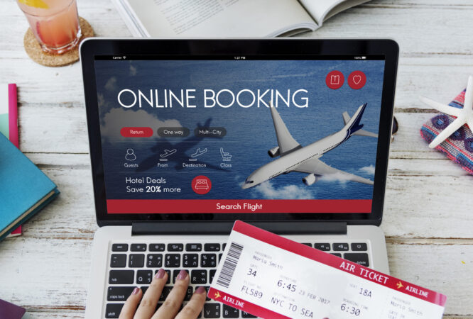 Air Ticket Flight Booking Concept
