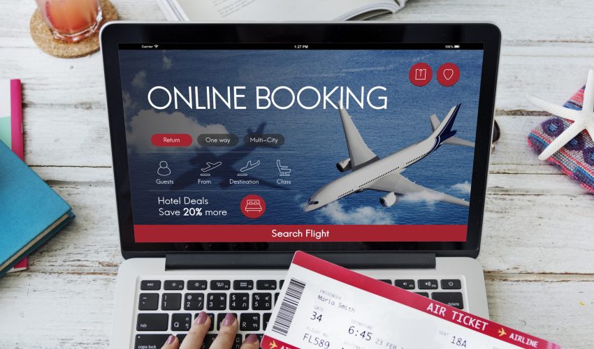 Air Ticket Flight Booking Concept